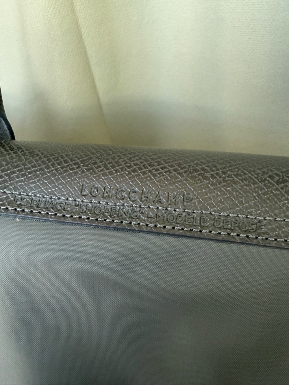 EUC Longchamp le pliage “green” large shoulder tote in graphite - Picture 5 of 9